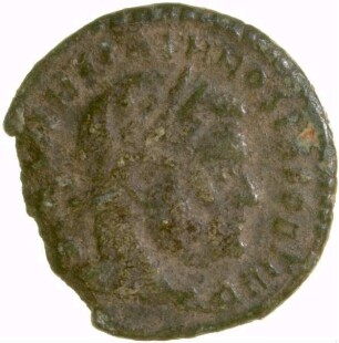 Münze, Halbfollis, 317 - 318