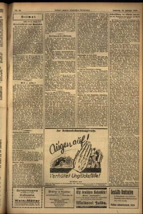 Zweite Ausgabe vom Samstag, den 23. Februar 1929.