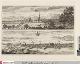 Suecia Antiqua et Hodierna; oben: Fahlkiöping; unten: Waenersborgh