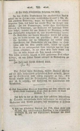 6) Des Domprobsten Dreyer Anmerkung, von dem, ehemalen mit Stadt-Recht bewidmeten Kirch-Dorf Zarpen im Amte Reinfeld.