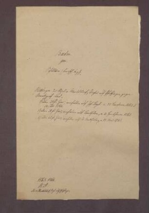 Vier Zinsquittungen des Niklaus von Wendelsdorf, Bürger zu Basel, gegenüber Markgraf Karl II. von Baden-Durlach