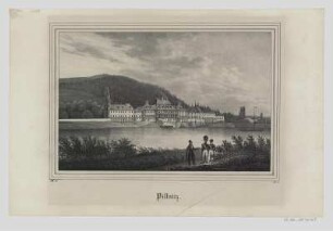 Ansicht vom Schloss Pillnitz bei Dresden, Stich, um 1800 : Pillnitz. - [S.l. : s.n., s.a.]. - 1 Ansicht : Stich; 20 x 13 cm Unten: III.16; B.1