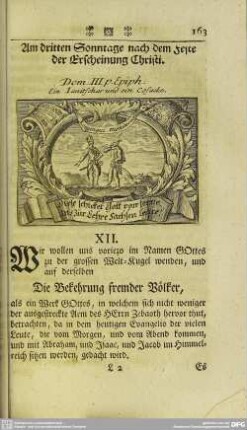 Am dritten Sonntage nach dem Feste der Erscheinung Christi