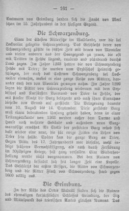 Die Schwarzenburg.