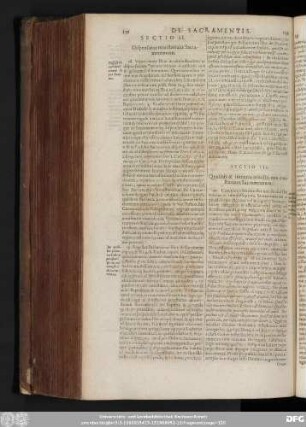Sectio III. Qualitas & intentio ministri non constituunt Sacramentum.