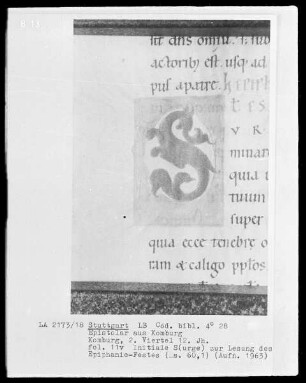 Epistolar — Initiale S(urge), Folio 11verso