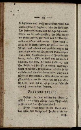 Staatsverfassung. - Hans.