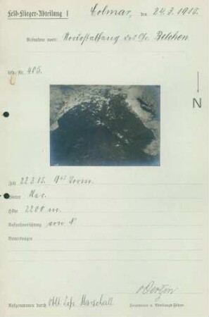 Foto des Nordostabhanges des Kleinen Belchens (Luftbild)