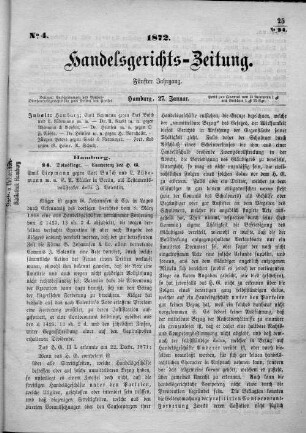No. 4. 27. Januar 1872