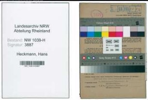 Entnazifizierung Hans Heckmann , geb. 11.04.1911 ()