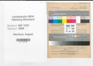 Entnazifizierung August Neuhaus , geb. 28.02.1904 (Ingenieur)