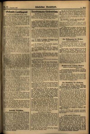 Zweite Ausgabe vom Mittwoch, den 04. Dezember 1935.