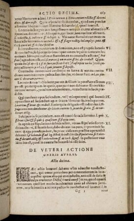 Actio decima. - Actio decimaseptima.