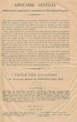Annuare général administratif, commercial et industriel de l'Indo-Chine Francaise