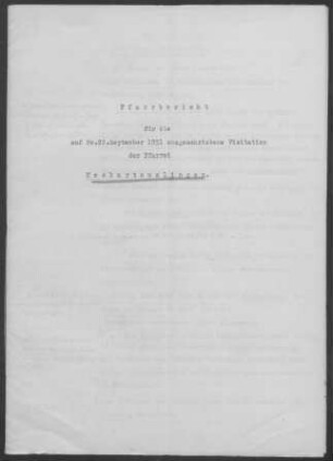 Neckartenzlingen: Pfarrbericht 1931