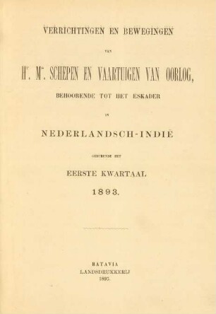 Erste kwartaal 1893