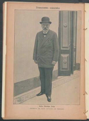 Señor Enrique Peña, presidente del Banco Municipal de Prestamos - [Retrato]