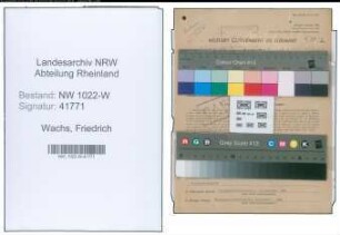 Entnazifizierung Friedrich Wachs , geb. 17.07.1892 (Haendler)