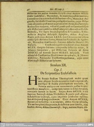 Seculum XII.