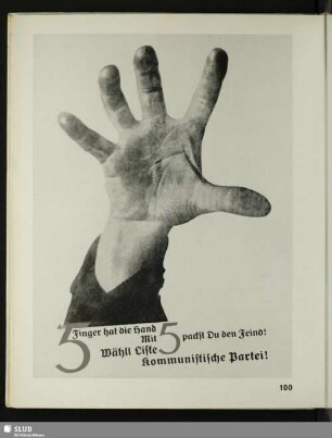 [Heartfield, Fünf Finger hat die Hand – 1928]