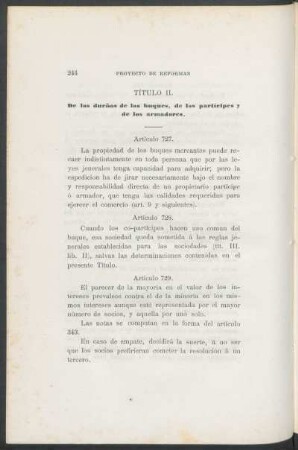 Título II. - De los dueños de los buques, de los partícipes y de los armadores.