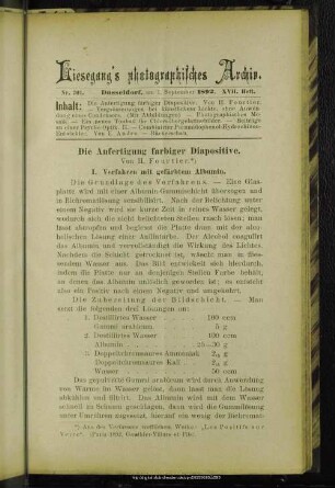 Die Anfertigung farbiger Diapositive
