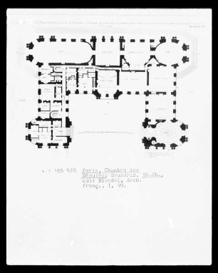 Paris, Chambre des Députés, Grundriss