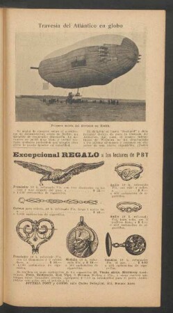 Travesía del Atlántico en globo