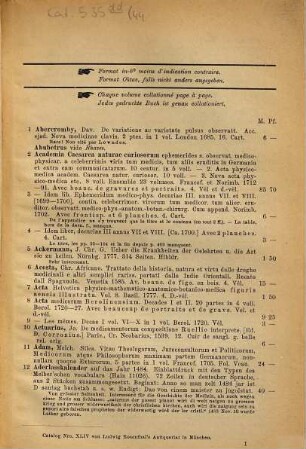 Alte Medicin (bis 1799) : Pathologie, Therapie und Pharmacie : Anatomie Nro. 25-122, Augenheilkunde Nro. 137-151, Chirurgie Nro. 300-383, Gynäkologie u. Geburtshilfe Nro. 542-640, Pestschriften Nro. 992-991, Syphilis Nro. 1175-1206, Zahnheilkunde Nro. 1307-10 : mit e. Anhang: Schriften über Kaffee, The u. Chocolade