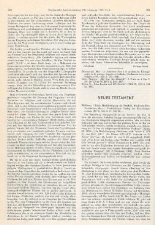 264-266 [Rezension] Wilckens, Ulrich, Rechtfertigung als Freiheit