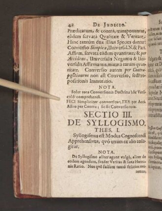 [Sectio III. - Sectio VI.]