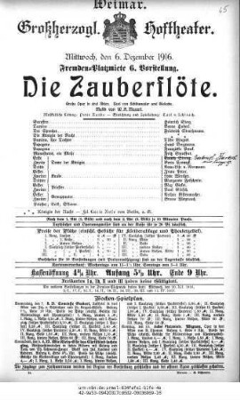 Die Zauberflöte