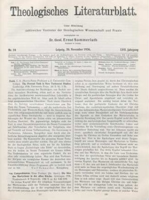 337 [Rezension] Dodd, C. H., The Present Task in New Testament Studies
