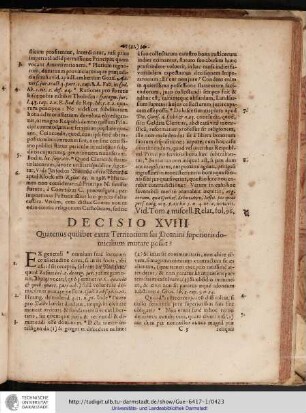 Decisio XVIII. Quatenus quilibet extra Territorium sui Domini Superiois domicilium mutare possit?