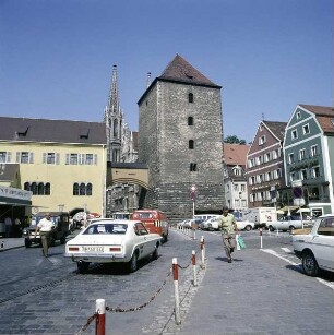 Regensburg. Römerturm. Ansicht von Südosten