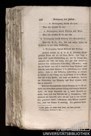 6. Reinigung durch Klären mit Knochenkole