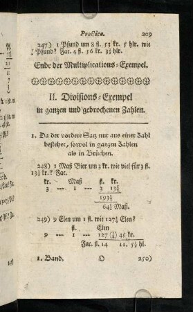 209-221, II. Divisions-Exempel in vier Lehren.