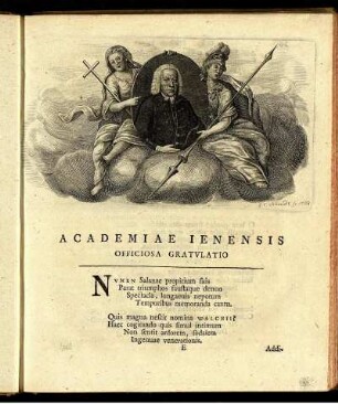 Academiae Ienensis Officiosa Gratulatio.