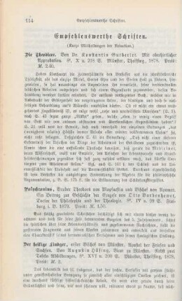 114-115 Empfehlenswerthe Schriften