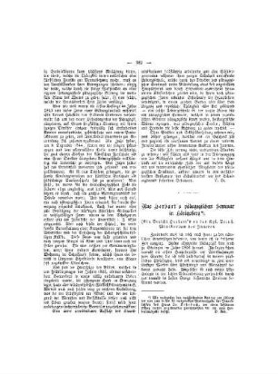 Aus Herbart's pädagogischem Seminar in Königsberg