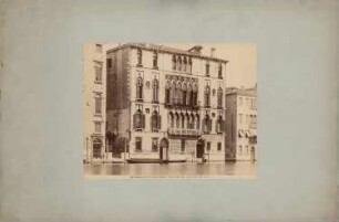 Palazzo Bernardo di Canal, Venedig: Gotische Fassade zum Kanal (15. Jh.)