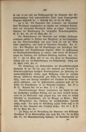 Ergänzende Nachträge bis 1870 zum Handbuch des bayerischen Forstrechts