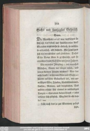 Sechs und funfzigstes Gespräch.