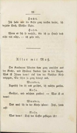 Alles mit Maß