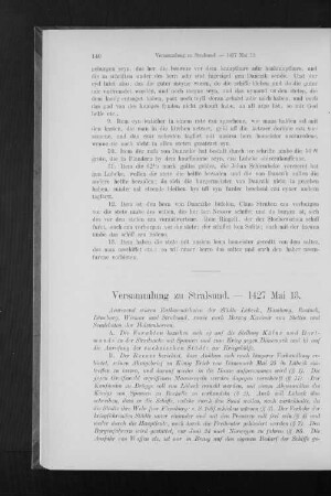 Versammlung zu Stralsund. - 1427 Mai 13.