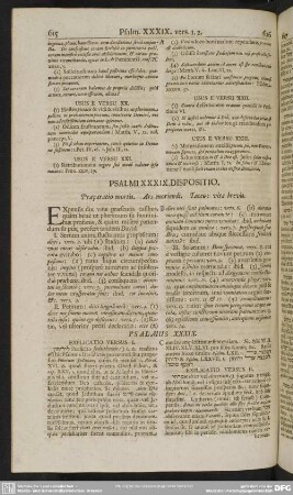 Psalmi XXXIX. Dispositio. Praeparatio mortis. Ars moriendi. Tacea: vita brevis