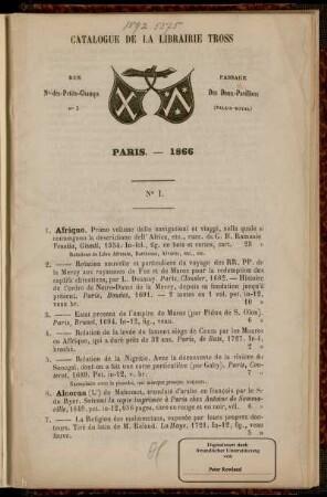 [Livres en français A - Espangne]