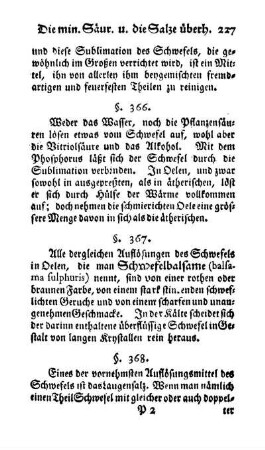 Schwefelleber, Schwefelmilch (§§. 368-374)