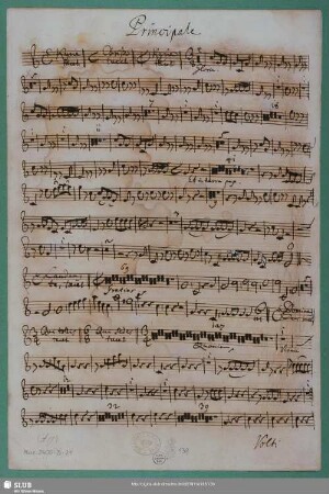 Principale : Schreiber: Bach, Johann Sebastian