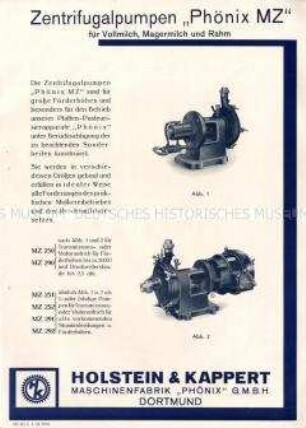 Zentrifugalpumpen für die Milchverarbeitung